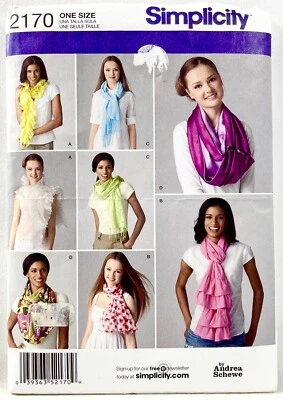 Bufandas Simplicity 2011 patrón de costura 2170 para mujer 4 estilos accesorios 13841 Foto 1 de 2