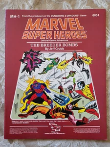 The Breeder Bombs MH1 Marvel Super Heroes TSR 6851 RPG Adventure Module X-Men - Picture 1 of 3