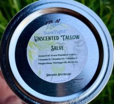 Tallow Salve - Skin Balm - Healing & Moisturizer-100% grass fed - Unscented - Image 1 of 3