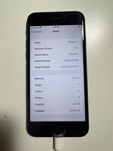 Apple iPhone 8 64GB Black MQ6G2VC/A - Unlocked - Poor Condition - Battery 86% - Photo 1 sur 19