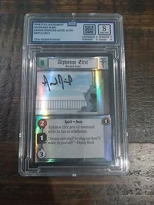 Alphonse Elric Full Metal Alchemist Signed Foil Card Arron Dismuke Graded - Bild 1 von 1