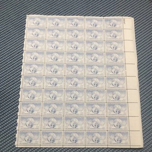 US Stamps Scott #C-43 Sheet of 50 MNH OG 15 Cents Airmail 1949 Map-Birds-Earth - Picture 1 of 2