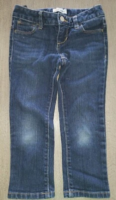 СТАРЫЙ темно-девочек размер 7 джинсовой ткани джинсы брюки эластичной супер состоянии регулируемая талия - Изображение 1 из 2