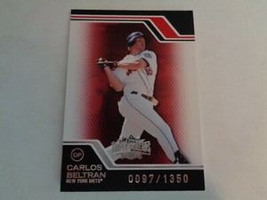2008 Topps Triple Threads Carlos Beltran Card #6 Serial #97/1350
