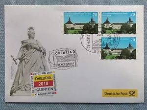 Carta del primer día Övebria 2018 Carintia Klagenfurt am Wörthersee Friedenstein Gotha - Imagen 1 de 2