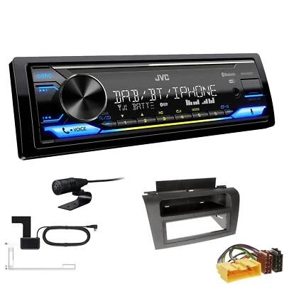 JVC DAB+ Bluetooth USB inkl. Antenne Autoradio für Mazda 3 2003-2009 schwarz - Bild 1 von 4
