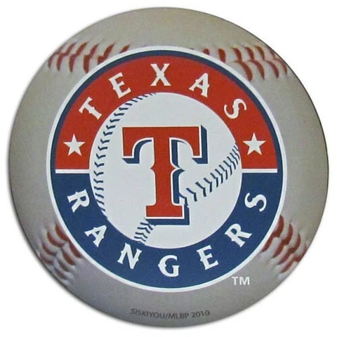 Texas Rangers Baseball Shaped Magnet 4.5" Round Indoor for Fridge Locker MLB Cover
