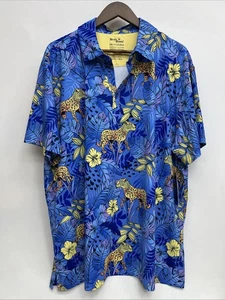 Polo de golf Birdie Bound tropical guepardo para hombre - talla 2XL - NUEVO CON ETIQUETAS - Imagen 1 de 6