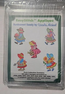 Dalco EasyStitch Applique Embroidery Kit Sunbonnet Sandy CD  5 Designs - Bild 1 von 2