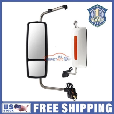 Дверное зеркало с электроприводом с подогревом для 2013-2017 International Harvester Prostar LH белое - Изображение 1 из 4