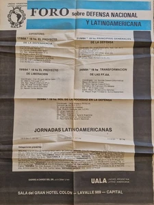 Afiche / poster de epoca - U.A.L.A. Foro defensa nacional y latinoamericana - Picture 1 of 1