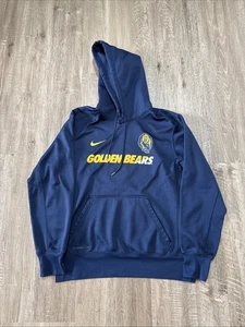 Nike Cal Golden Bears Therma Fit Hoodie Blue Medium - Picture 1 of 12