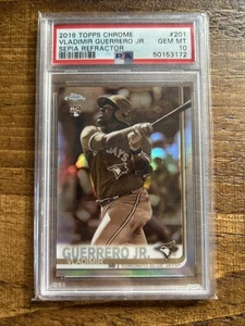 Vladimir Guerrero Jr 2019 Topps Chrome Sepia Refractor #201 PSA GEM MT 10 Jays - Bild 1 von 1