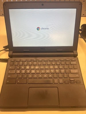 Dell Chromebook 11 P22T Laptop Intel Celeron 2.16GHz 2GB RAM+16GB w/ Charger - Image 1 of 4