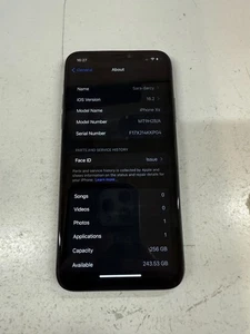 Apple iPhone XS 256GB Black Unlocked. ** Read Description** IC - Picture 1 of 3