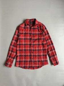 DSquared2 Shirt Mens 44 Red Flannel Plaid Long Sleeve Buttons - Picture 1 of 11