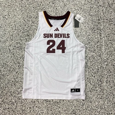 Camiseta deportiva de baloncesto Arizona State Sun Devils NCAA Adidas Swingman #24 para hombre M nueva con etiquetas Foto 1 de 4