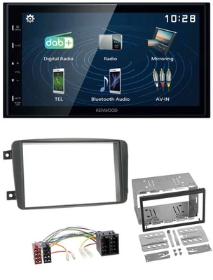 Kenwood 2DIN Bluetooth MP3 USB DAB Autoradio für Mercedes C-Klasse Vito CLK Vian - Bild 1 von 4