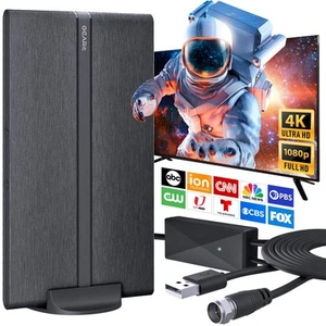 High-Gain TV Antenna (1600 Plus Miles Range, 2025 Model) Indoor & Outdoor Lon... - Imagen 1 de 7