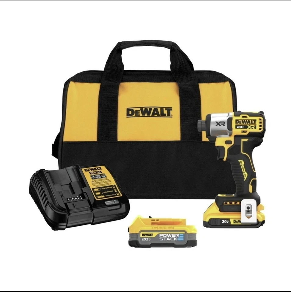 Brand NEW! SEALED DeWalt DCF845D1E1R 20V MAX XR 1/4" Cordless Impact Driver KIT! - Image 1 of 1