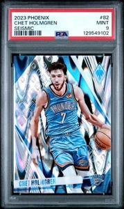 PANINI PHOENIX 82 CHET HOLMGREN 2023 SÍSMICO/125 PSA 9 - Imagen 1 de 2