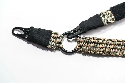 Pistola Paracord Rifle Eslinga HK Clip Estilo 2pt o 3pt - CAMUFLAJE DESIERTO Foto 1 de 4