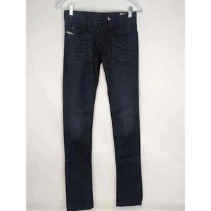 NWT DIESEL Livy Super Slim Straight Dark Wash Stretch 00CNZ7 24x32 Womens Jeans - Picture 1 of 7