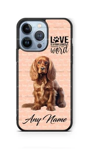 Funda Personalizada para Teléfono Perro Cocker Spaniel Inglés Personalizada para Regalo iPhone - Imagen 1 de 10