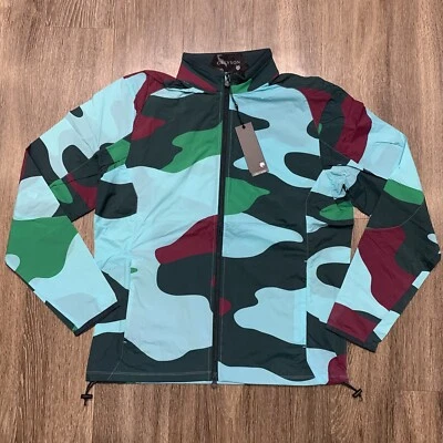 Chaqueta de golf Greyson camuflaje estampado Trailwolf para hombre talla mediana multicolor $260 Foto 1 de 4