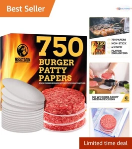 Easy Release Hamburger Patty Paper - 750 Non-Stick Sheets for Mess-Free Cooking - Picture 1 of 9