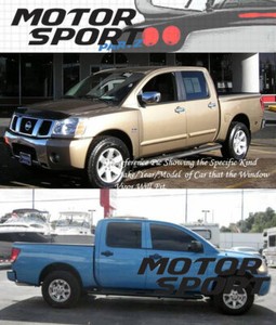 In-Channel 2MM Vent Visors Deflector 4pcs For Nissan Titan 04 05 06-15 2004-2015