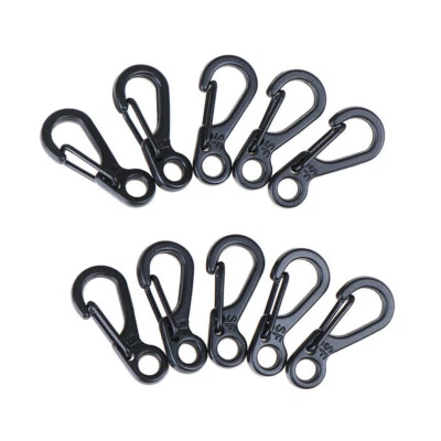 10x Aluminum Mini Heavy Duty Carabiner Key Chain Snap Hook Clip Outdoor Camping - Image 1 of 4