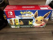nintendo switch lets go eevee console, With Pikachu Lets Go Game.