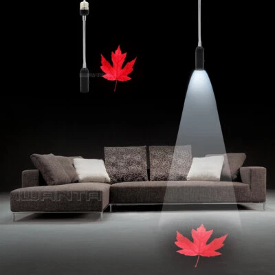 1x E26 E27 Red Color Leaf Decor Home Bar Indoor Lamp LED Projector Shadow Light - Image 1 of 4