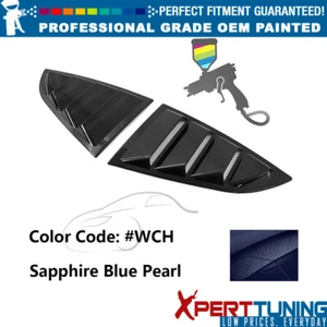 For 22-25 Subaru BRZ Toyota GR86 #WCH Sapphire Blue Pearl Window Louver Vents PC - Picture 1 of 3