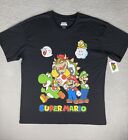  Super Mario Nintendo Men's T-Shirt Size Extra Large Black New with tag