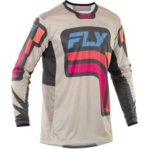 Fly Racing Youth Lite Vice Jersey - Light Grey/Pink/Coral - XL 378-724YXL - Picture 1 of 4