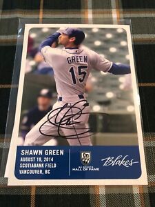 Shawn Green AUTOGRAPH & COA (Signed 5x7) Auto - Dodgers