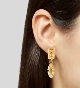 Pendientes colgantes vintage enchapados en oro Givenchy Paris NY - Imagen 1 de 6