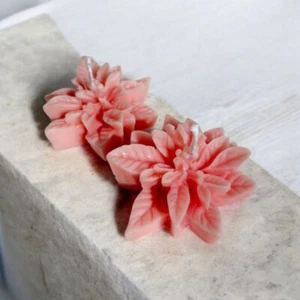 2pcs Scented Candle pink Flower Bath Body Fragrance Decorative Soy Wax Home Gift - Picture 1 of 6