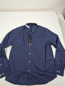 Camisa Para Hombres Banana Republic Ajustada Flex Calce Elastizada Manga Larga Abotonada Grande Tec - Imagen 1 de 11