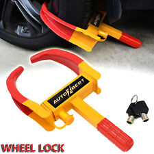Anti-Theft Wheel Clamp Lock Auto Car Trailer Tow Towing Boat Parking Motorcycles