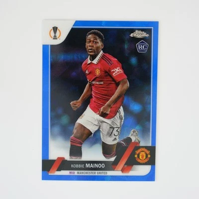 2022-23 Topps Chrome Sapphire Edition UEFA Blue Icy Kobbie Mainoo #118 Rookie RC - Image 1 of 2