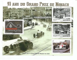 Mónaco (2019) Bloque 129 90 Años Fórmula 1 Gran Premio de Mónaco MNH. - Imagen 1 de 1