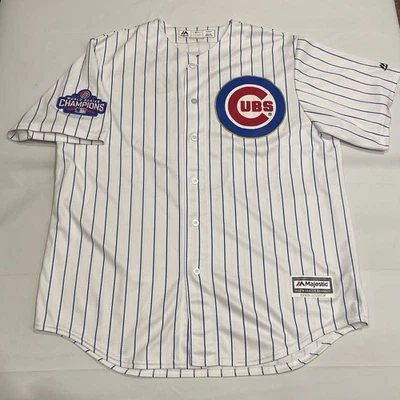 Camiseta Javier Báez Chicago Cubs 2016 Campeones Serie Mundial Programa Oro MLB XL Foto 1 de 4