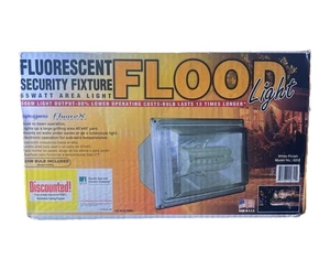 Lights Of America Fluorescent Flood Light Security Fixture 9265 New Old Stock - Picture 1 of 3
