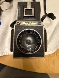 Fotocamera Reflex Korelle con obiettivo Schneider-Kreuznach F2.9 e custodia in pelle - NON TESTATA - Foto 1 di 9