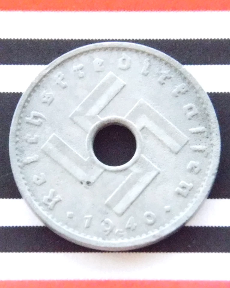 ALEMANA 10 PENIQUES 1940 G Reichskreditkassen Militar Esvástica Moneda 3ª Segunda Guerra Mundial RARA Foto 1 de 4
