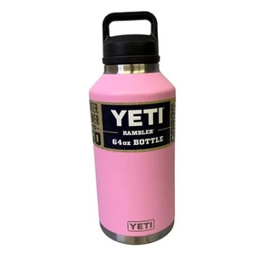 Yeti Rambler 64 OZ Bottle Power In Pink NEW Chug Cap Half Gallon Limited Edition - Picture 1 of 11