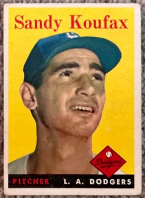 1958 Topps Sandy Koufax (pliegue en la esquina) Foto 1 de 3